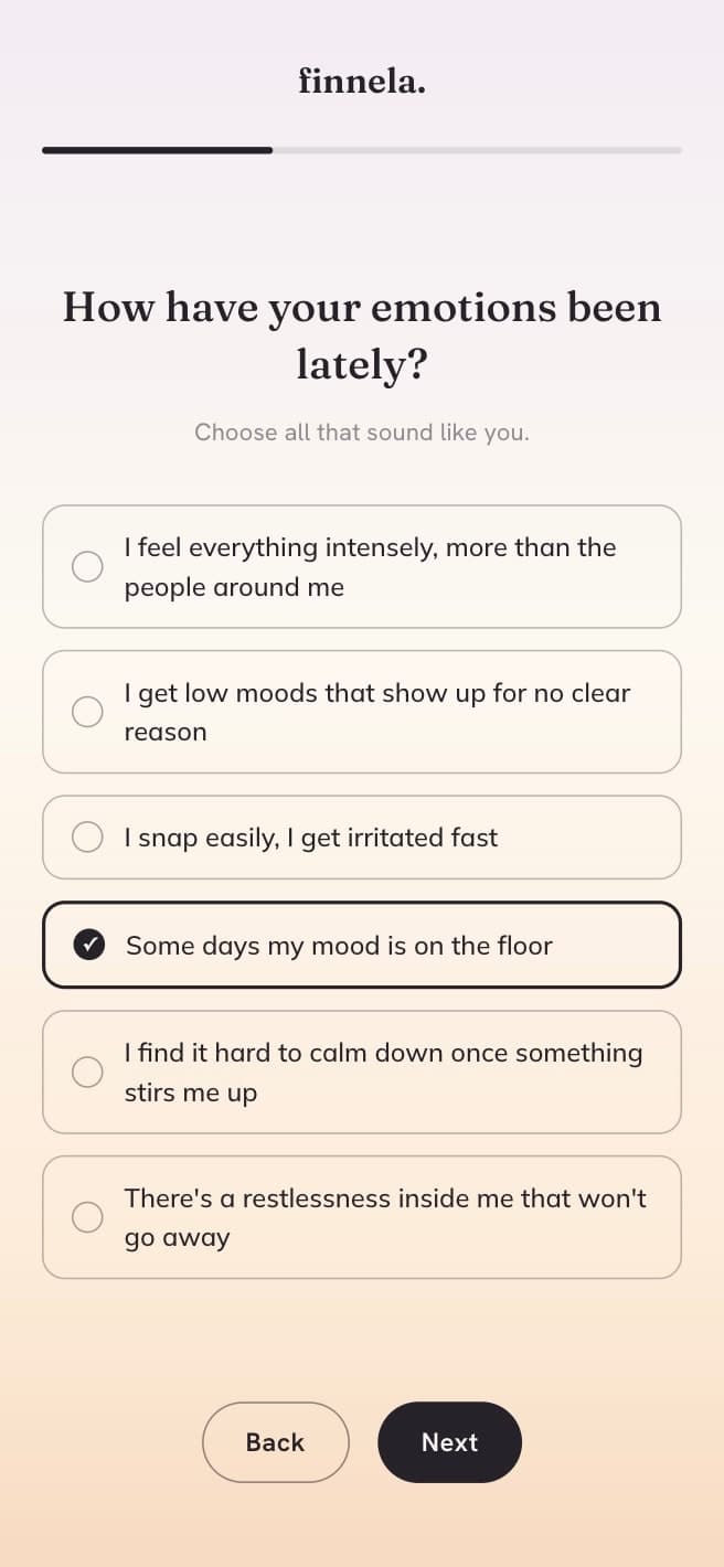 Screenshot of the Map questionnaire